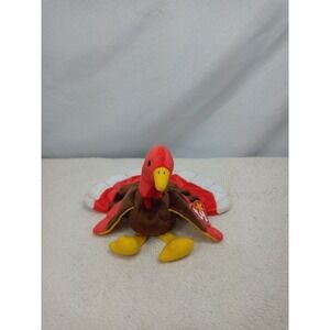 Ty Beanie Baby Gobbles Turkey Plush 1996 Thanksgiving Vintage Stuffed Animal